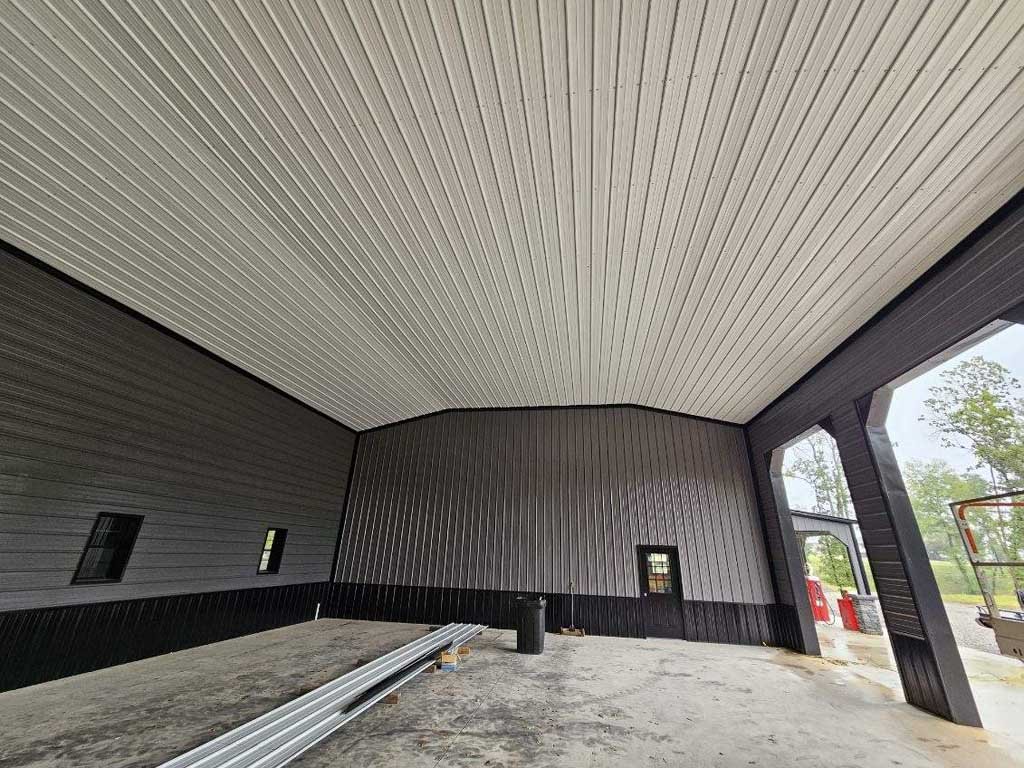 Garage bay spray foam installation